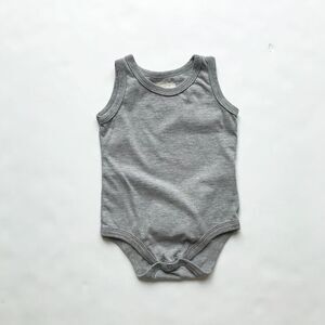 mini mioche gray tank diaper shirt VGUC 12-18m
